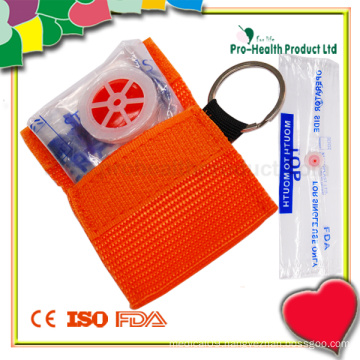 CPR Mask In A Key - Ring Woven Bag (PH3004B)